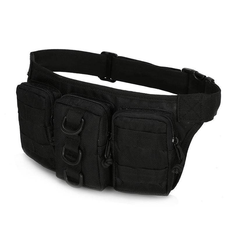 Waterproof multi-pocket training waist bag for running