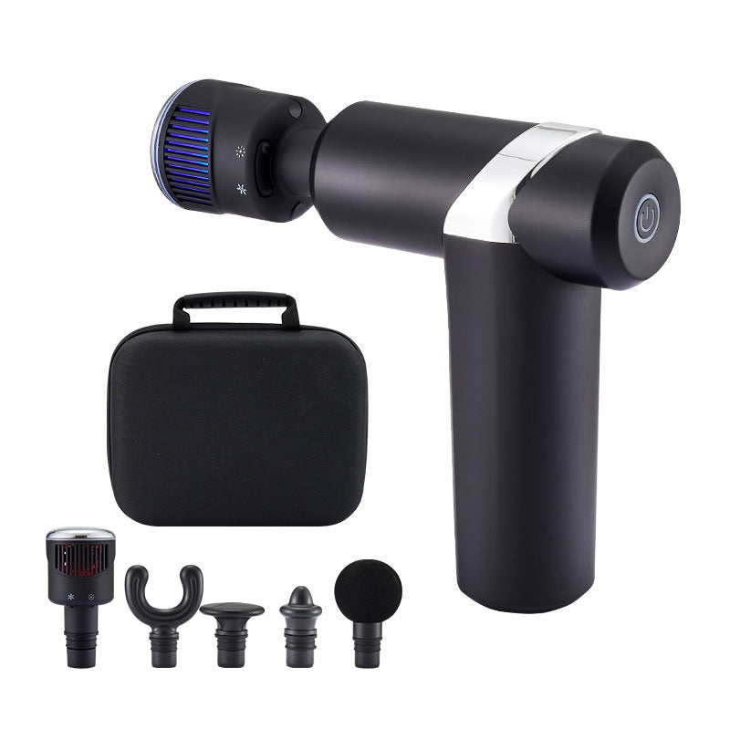 Hot and cold percussion massage gun for muscle recovery