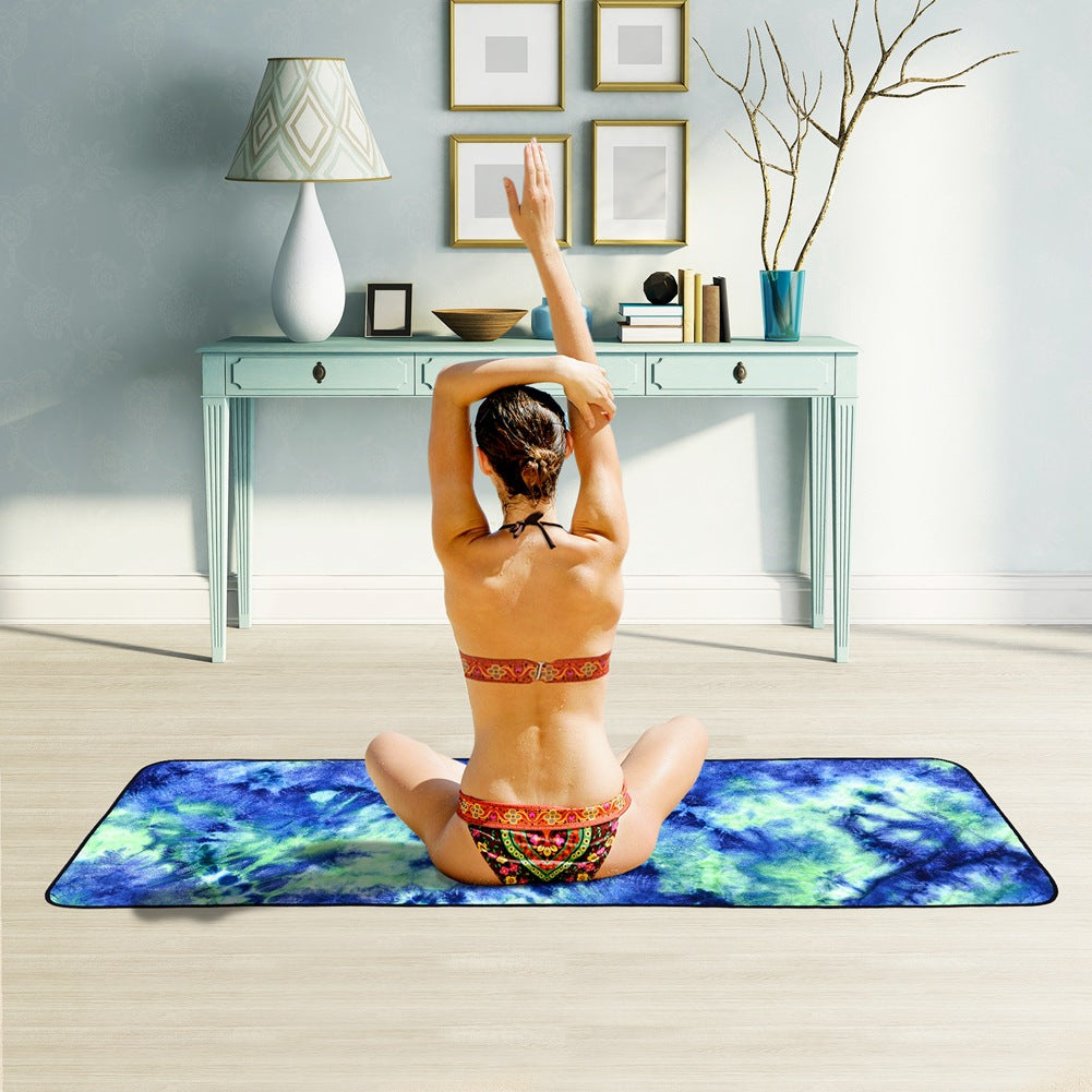 Non-slip yoga mat towel for exercise and yoga
