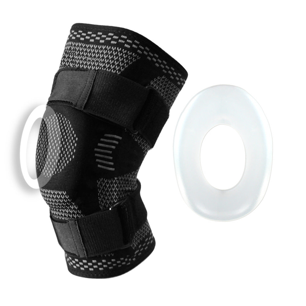 Breathable compression knee sleeve for sports and fitness