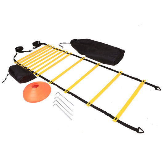 3-in-1 agility training set with ladder, cones and hurdles