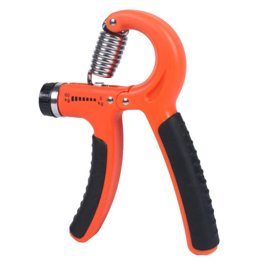 Adjustable hand grip strength trainer for hand and forearm workouts