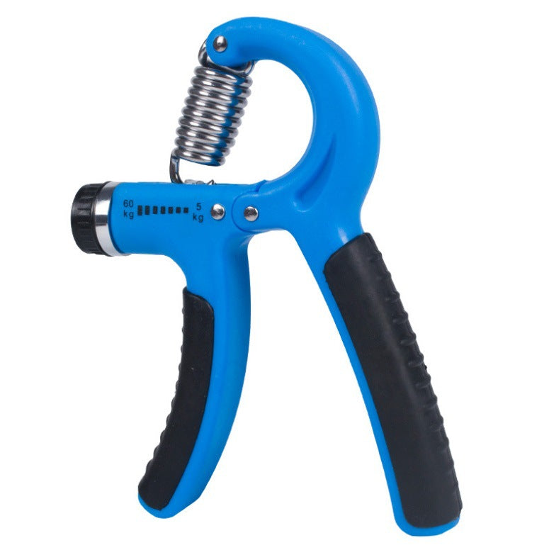 Adjustable hand grip strength trainer for hand and forearm workouts