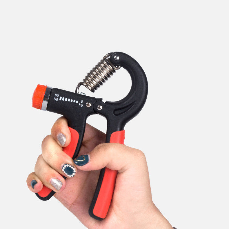 Adjustable hand grip strength trainer for hand and forearm workouts