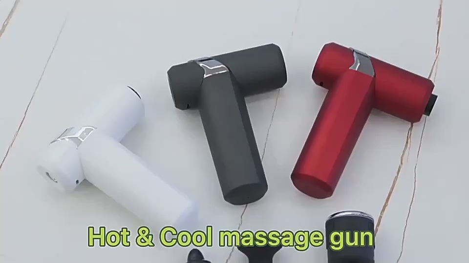 Hot and cold percussion massage gun for muscle recovery